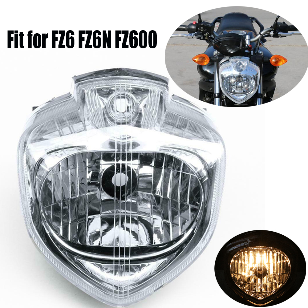 2004 - 2010 ヤマハ FZ6 FZ6N FZ600 ヘッドライトアセンブリオートバイアクセサリーランプヘッドランプ FZ 6 2005 2006 2007 2008 ライトに適合