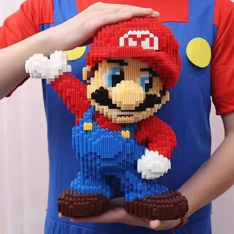 スーパーマリオ大型ブロックパズル組立玩具 3D パズル子供の誕生日プレゼントデスクトップ装飾