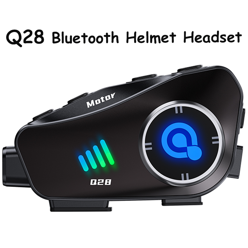 Q28 Bluetooth オートバイヘルメットヘッドセットダッシュカメラ 1080P 録音トランシーバー乗馬用高精細オーディオビデオ