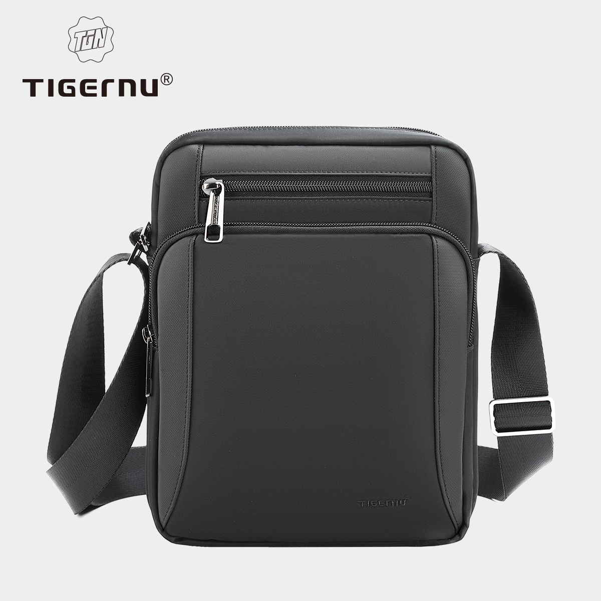 Tigernu 防水ショルダーバッグメンズファッションクロスボディバッグ耐衝撃フィット 9.7 "iPad メンズバッグファニーパックバッグ男性メッセンジャー