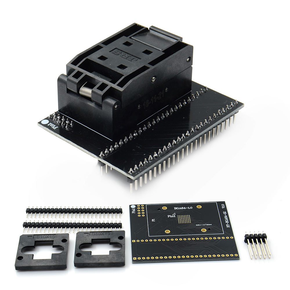 BGA64 EMMC アダプタ RT809H プログラマ用ユニバーサル RT-BGA64-1 1.0 ミリメートル RT-BGA64-02 ソケットテストチップ