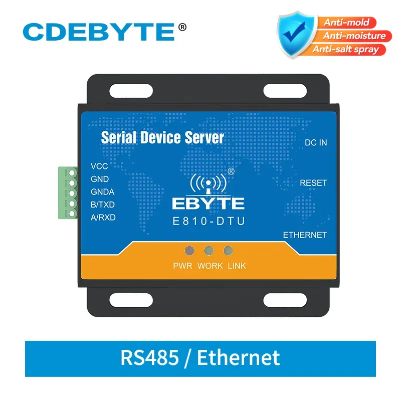 RS485 からイーサネット RJ45 シリアルポートサーバー透過伝送 TCP UDP 100M 全二重 Modbus RTU モデム E810-DTU(RS485)-V2