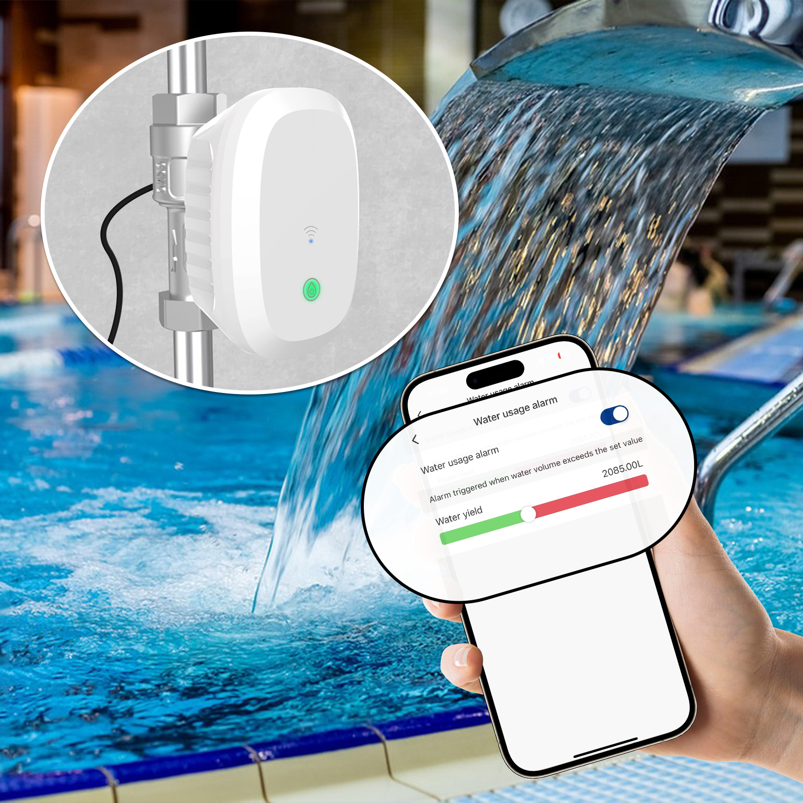 Zigbee Tuya スマート Wifi 水道メーター水道バルブ水流量 3/4 1 インチ自動灌漑タイマーサポート Alexa ホームアシスタント