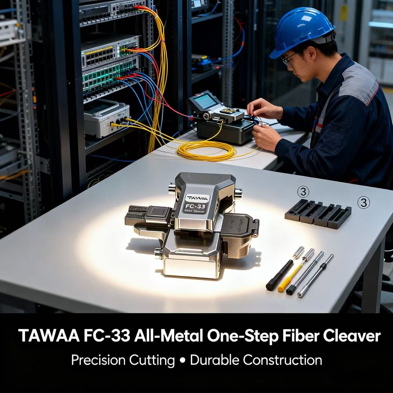 フルメタル FC-33 ワンステップクリーバー 光ファイバークリーバー TAWAA 典型的な切断角度＜0.5° ブレード 72000 回