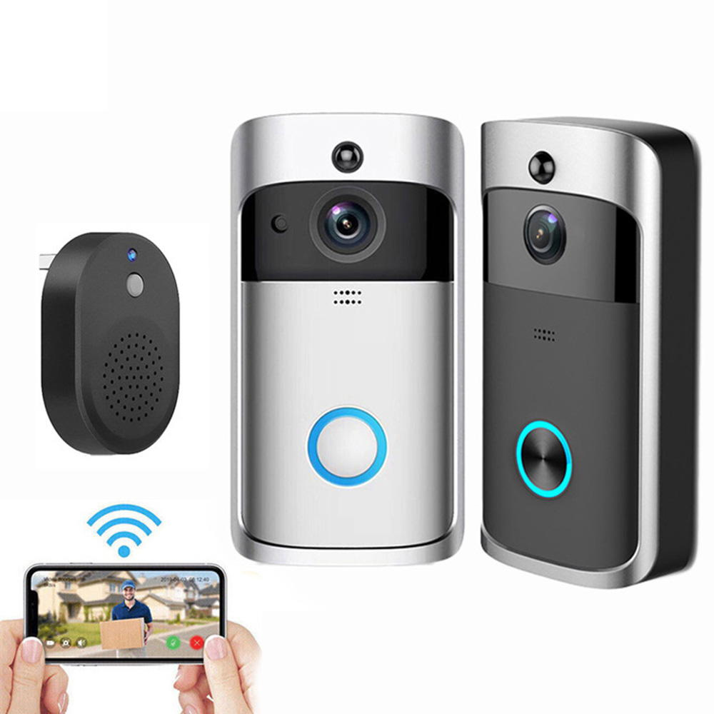 ホットスマートビデオ V5 ドアベルカメラワイヤレス WiFi 電話ベルインターホンホームセキュリティ 720P リモートモニターナイトビジョンドアベル