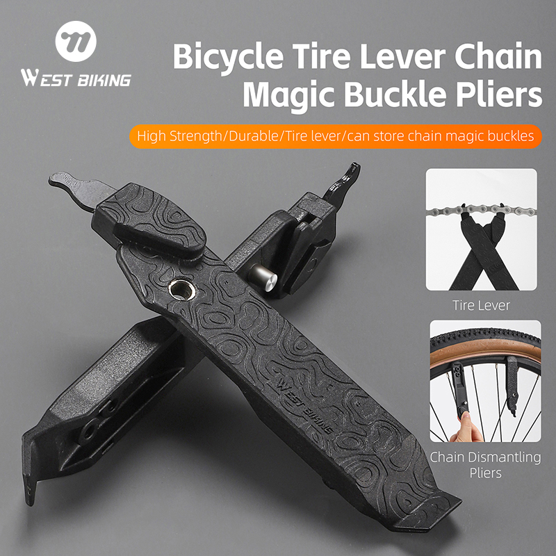 WEST BIKING 自転車チェーンリンクプライヤーポータブル自転車タイヤレバー六角ラチェットレンチセット自転車アクセサリー分解自転車ツール