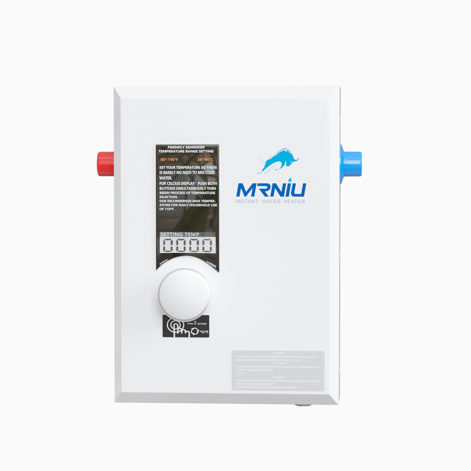 MR.NIU 13Kw エンドレス温水浴室シャワー 2-6 l/m 瞬間電気温水器タンクレス瞬間湯沸かし器