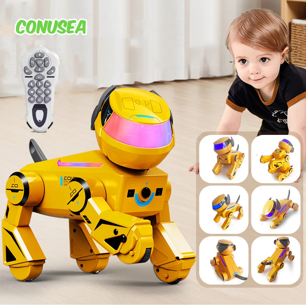 Rc ロボット犬子犬リモコンスマートロボットアップグレード無線接続技術人工知能電気子供のおもちゃ