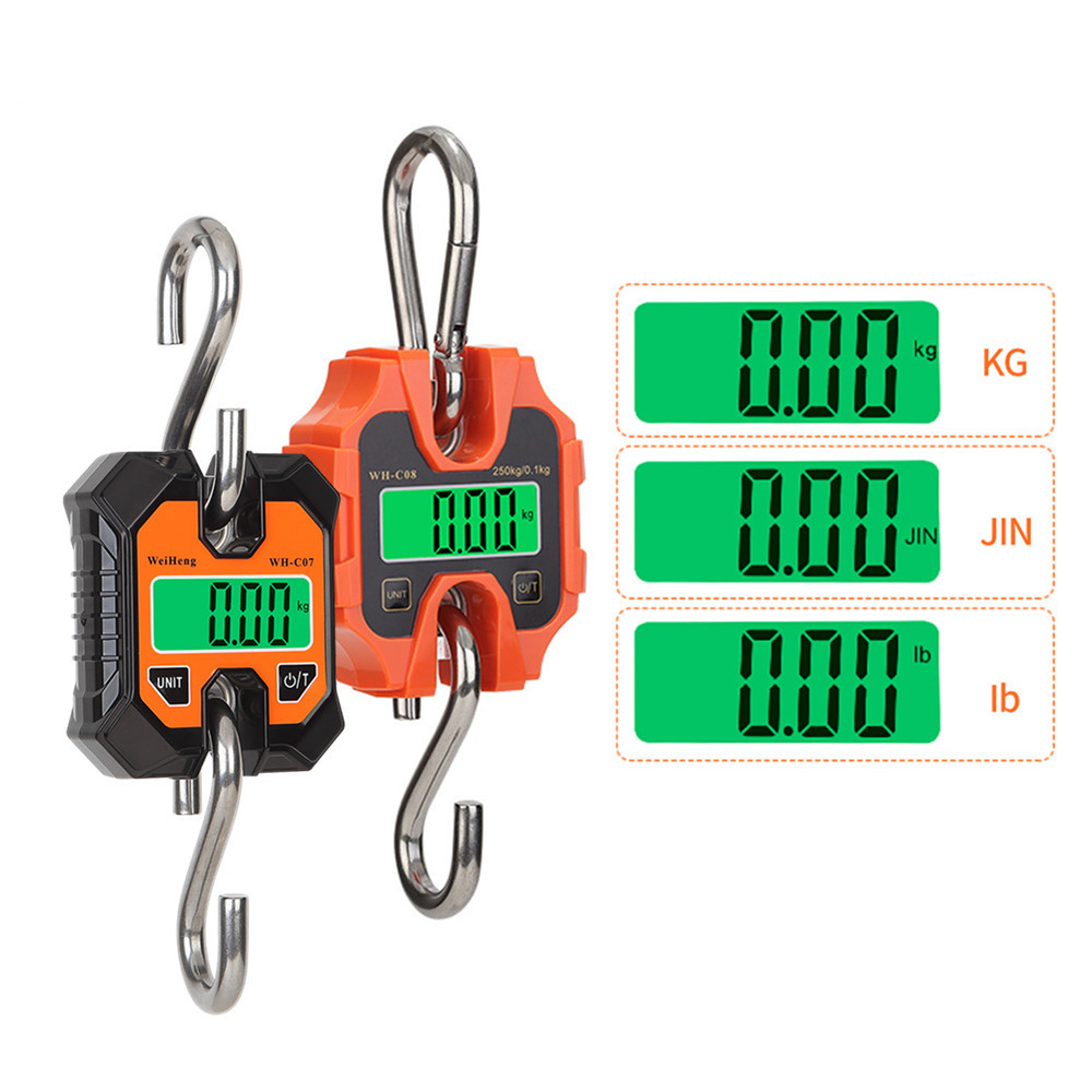 Industrial Detachable Portable Micro Crane Scale 100KG 250KG 50g Hanging Suitcase Digital Weigh Hook Electronic Scale Steel Tool