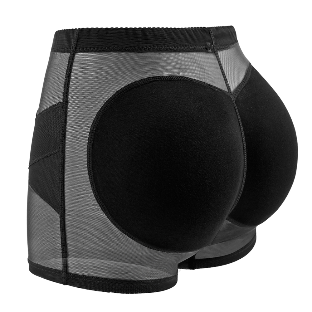 スポンジパッドパンティーバットリフター下着偽のお尻バットシェイパーパンティー臀部エンハンサーミッドウエスト女性のセクシーなバブル尻