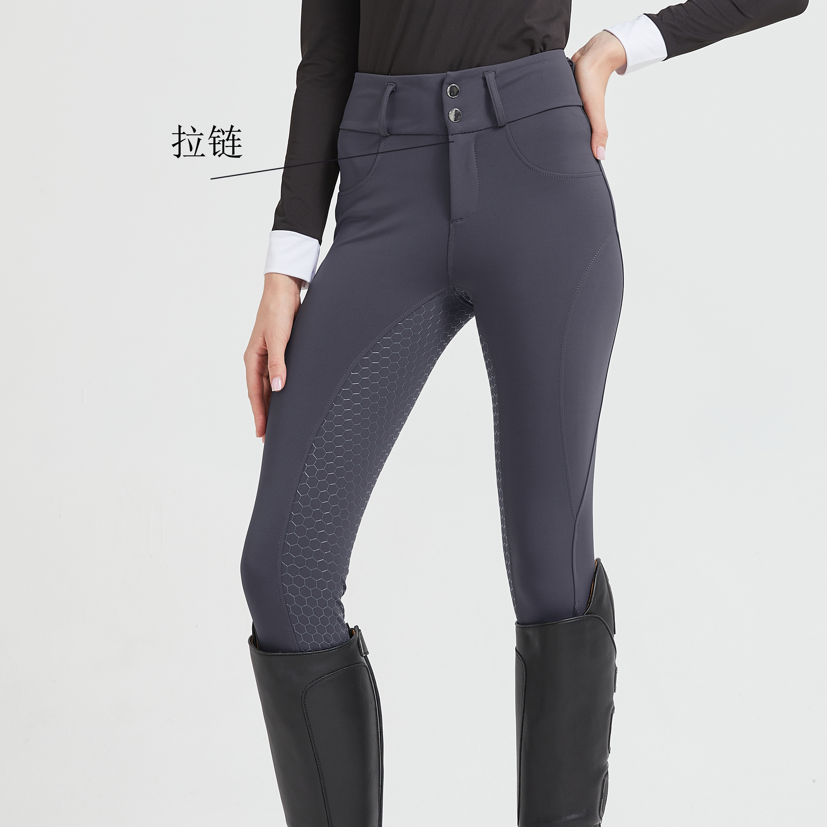 プロの乗馬パンツシリコン滑り止め速乾性タイトフィットサイクリングスポーツパンツ馬術試験用