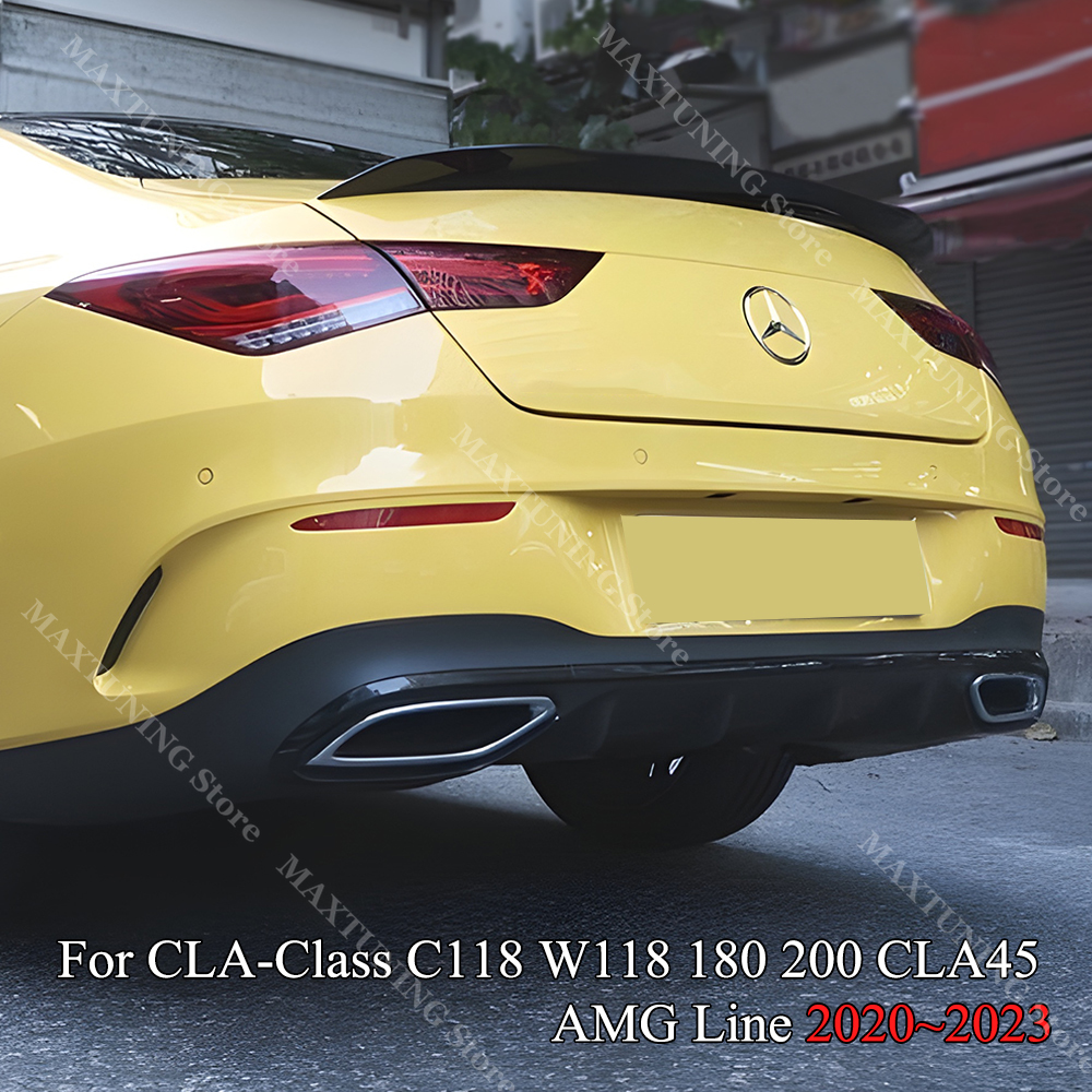 リアトランクリッド車スポイラーウイングメルセデスベンツ CLA C118 W118 CLA180 200 220 250 CLA35 CLA45 AMG 2020-2023 車のボディキットチューニング