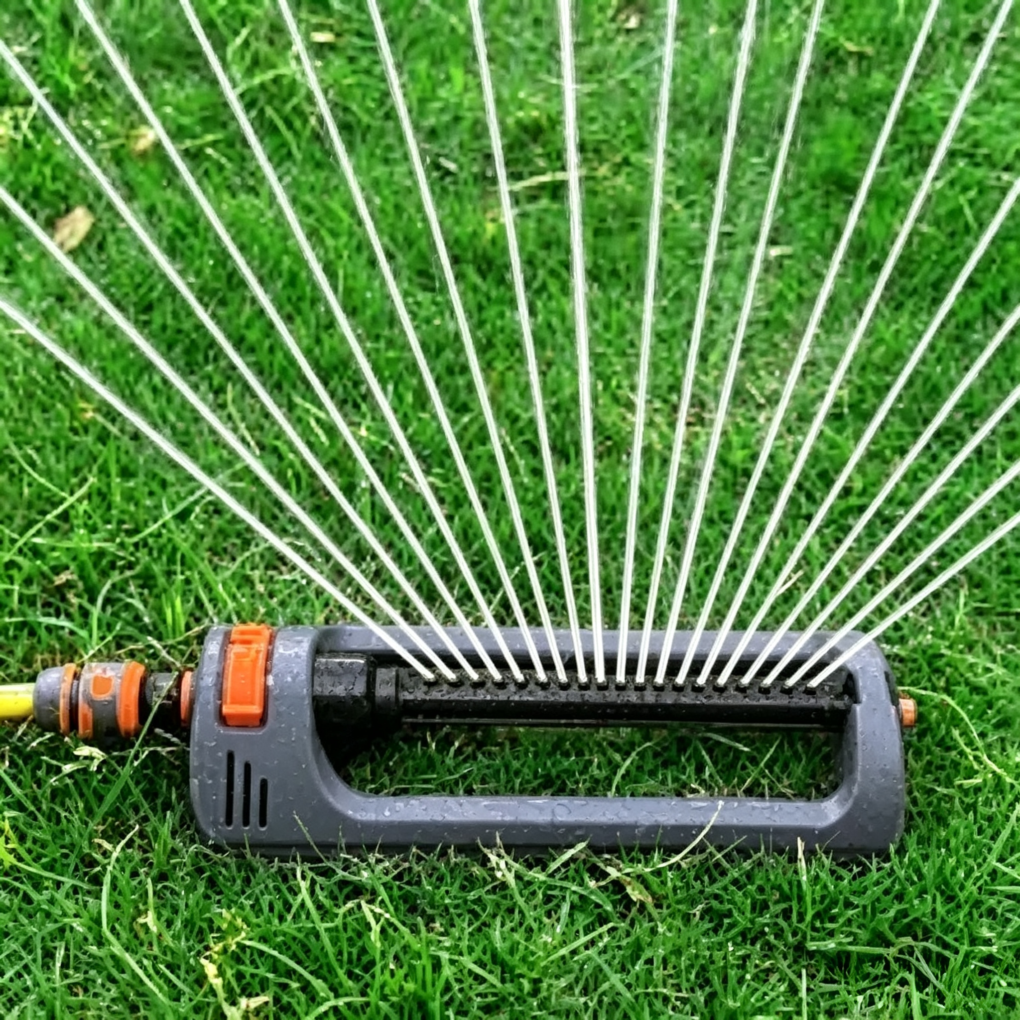 19 穴芝生スプリンクラー 4 スプレーモード庭の水振動スプリンクラー庭の庭の芝生​​用の加重ベース付き