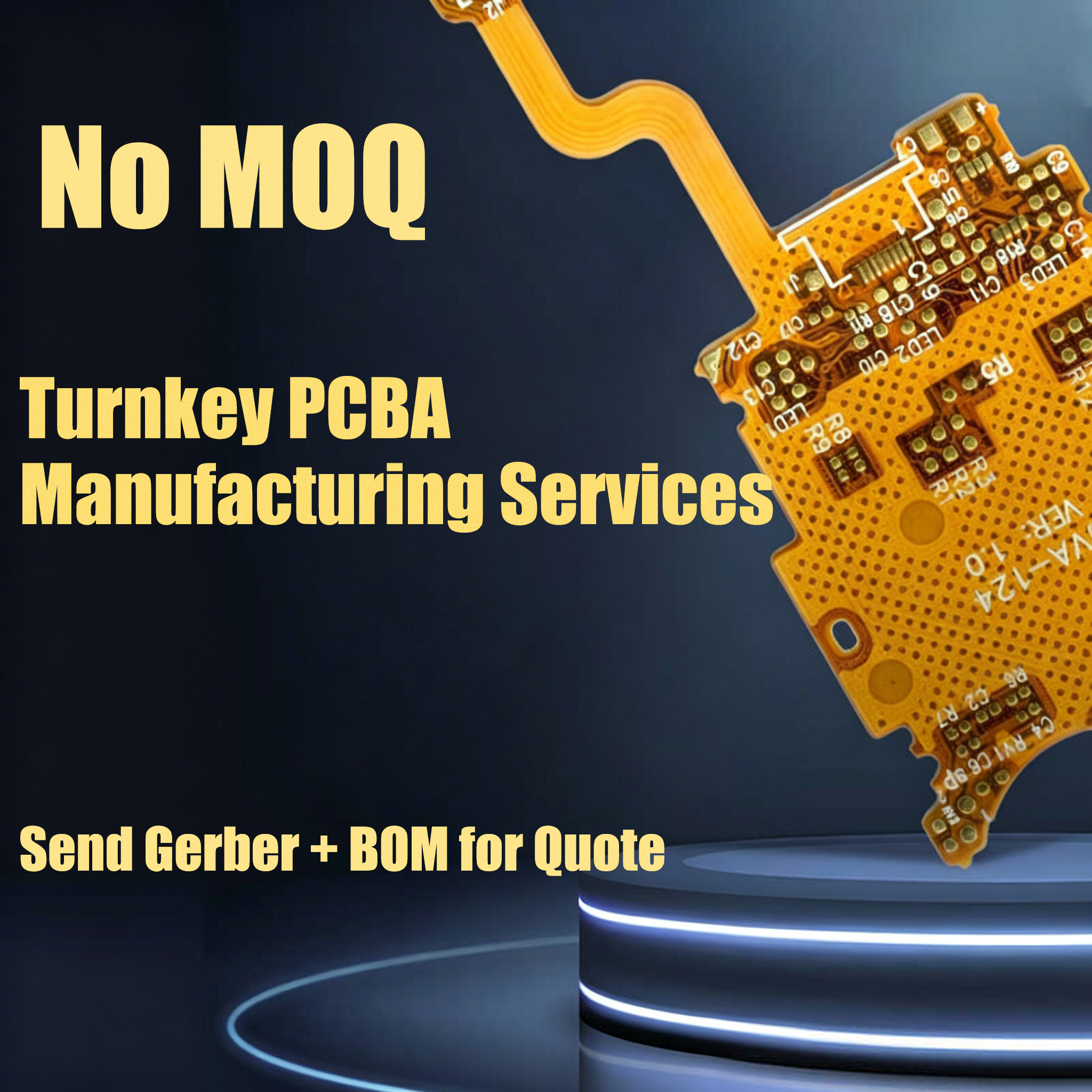 フレキシブル PCB アセンブリ カスタム フレックス リジッド PCBA サービス ターンキー SMT はんだ付け 多層 FPC 製造 ウェアラブル デバイス ボード