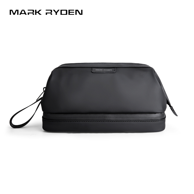 MARK RYDEN ウェットとドライの分離トイレタリーバッグ クイックアクセスハンドル付き二層トラベルドップキット