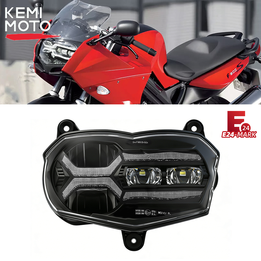 KEMIMOTO オートバイ E24 LED ヘッドライト BMW F800GT 2011-2019 F800S F800ST F 800GT 2006-2012 2010 オートバイアップグレードヘッドランプ