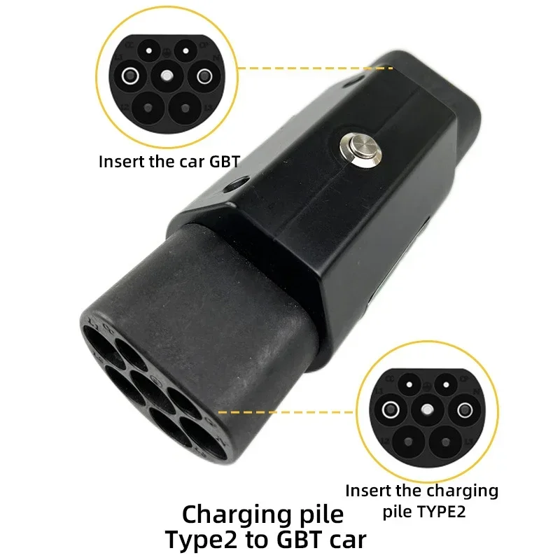 タイプ 2 から GBT アダプター 32A 7.2/22KW EV 充電器アダプター Type2 から GBT 中国標準電気自動車コンバータ中国車用