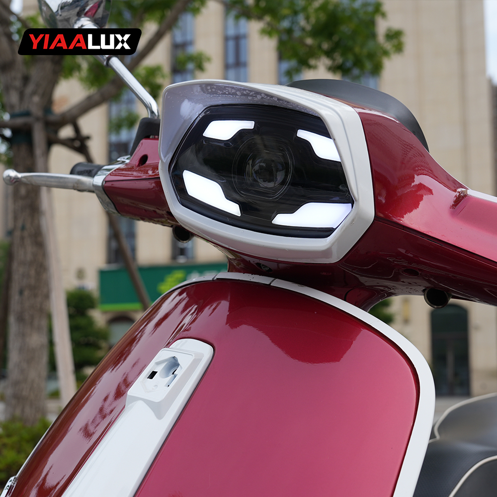 YIAALUX LED 101 フロントヘッドライトベスパスプリント 125 150 S125 オートバイ照明システムヘッドライト LED ライトハイロービーム