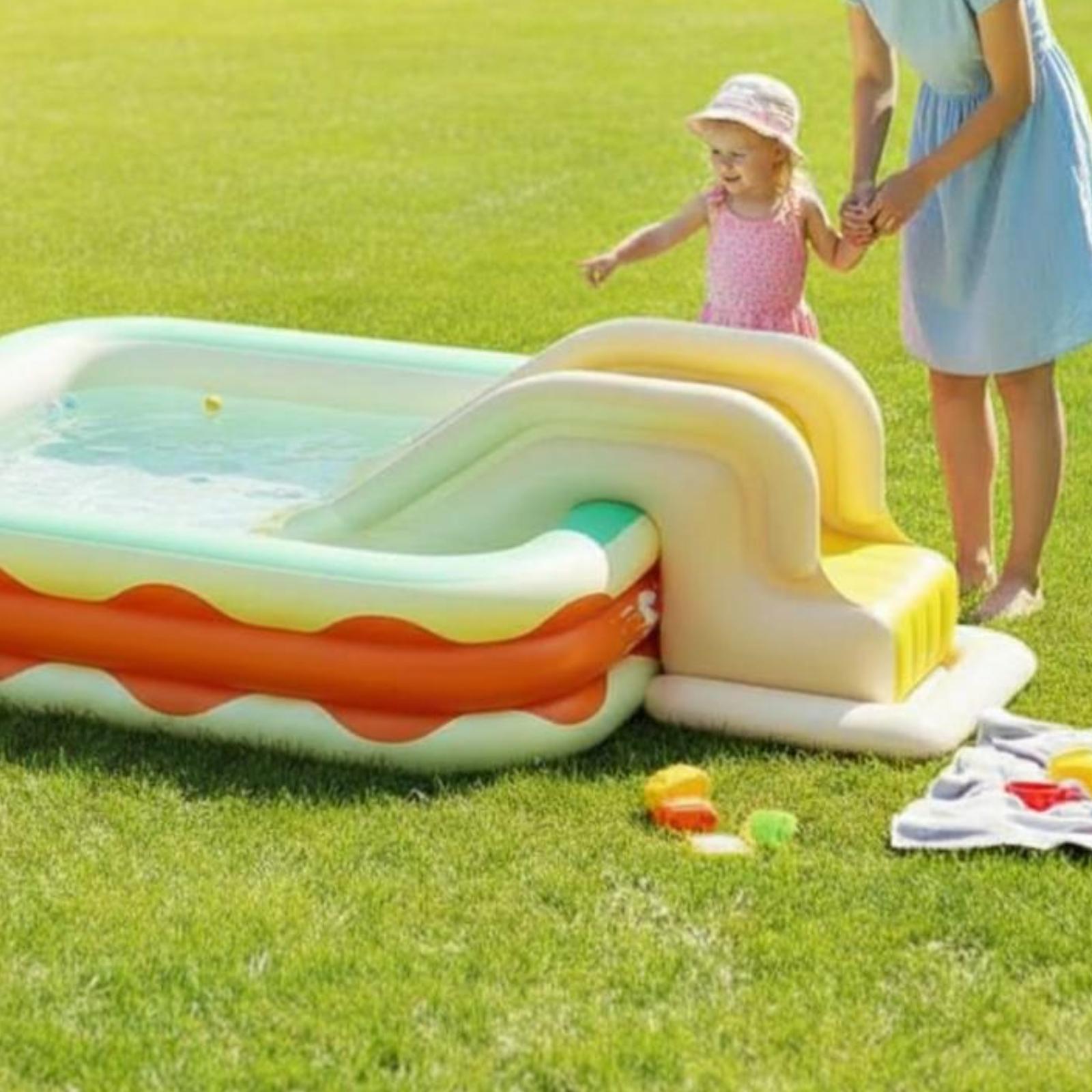 ウォータースライド PVC インフレータブルスライド 組み立て簡単 キッズクライマースライドおもちゃ 水遊び場 夏の屋外公園 裏庭ガーデン
