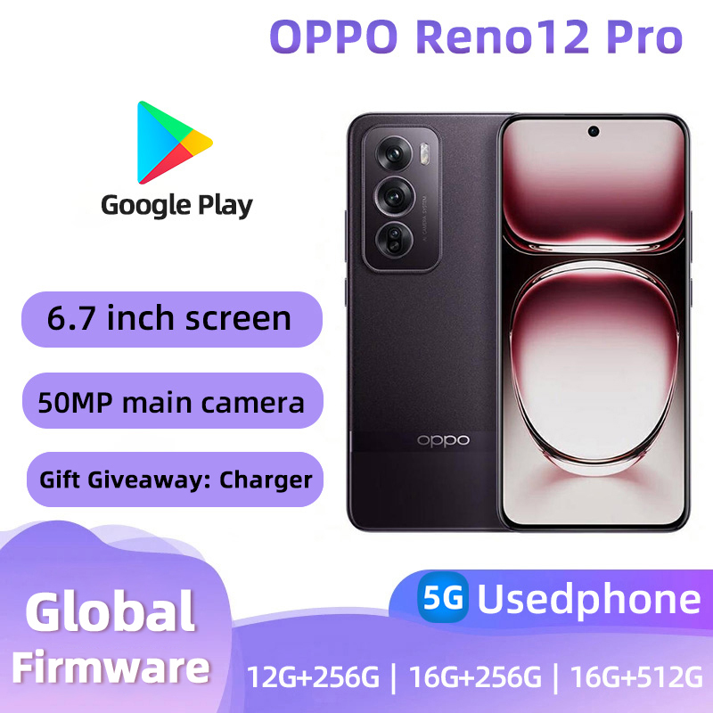 OPPO Reno 12 Pro 5G 6.7 インチ Android 50MP カメラ 5000mAh CPU MediaTek Dimensity 9200 Star Speed Edition 中古携帯電話