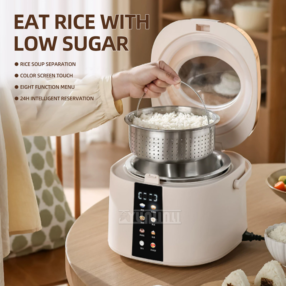 5L 電気炊飯器 Cocinas De Arroz インテリジェント予約蒸しポット多機能ライススープ分離