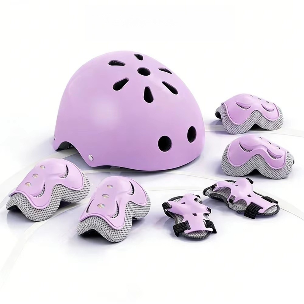 7 ピース/セット調節可能なガード保護具セット厚みのある衝撃吸収膝パッドと肘パッド保護具