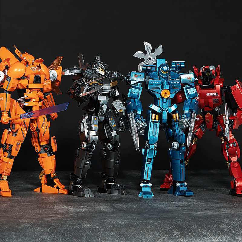 KBOX パシフィックハンターロボットビルディングブロックメカ戦士組み立ておもちゃ映画キャラクターモデル ABS プラスチック子供のギフト