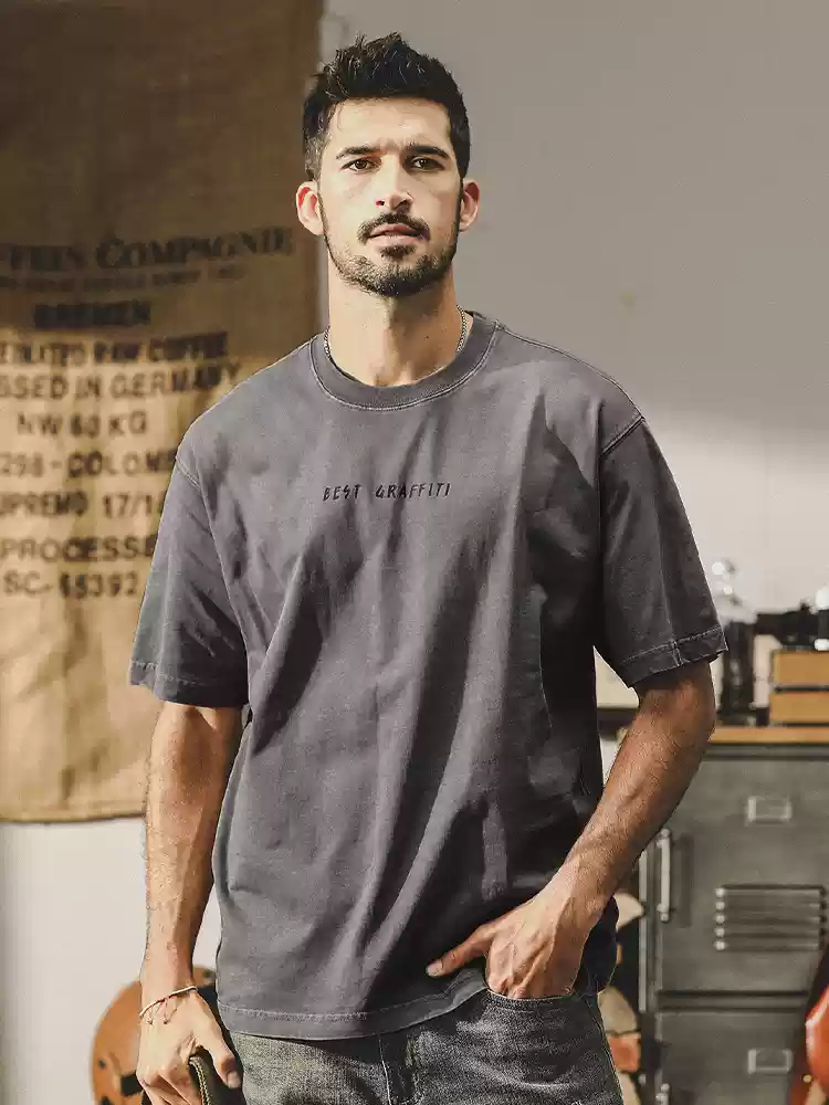 ZZH メンズ ファッション シンプル 夏 ラウンドネック パーソナライズ 半袖 Tシャツ YF197