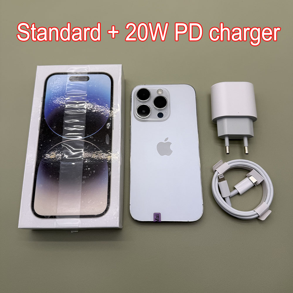 100% オリジナル iPhone 14 Pro 携帯電話デュアル eSIM 128/256 ROM 6 ギガバイト RAM 6.1 インチスーパー Retina OLED フェイス ID NFC A15 5G Modile 電話