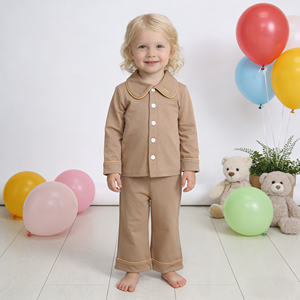New Design Custom-Printed Breathable Casual-Style Long-Sleeve 2-Piece Baby Clothing Set Made from 100% Organic Cotton Fabric