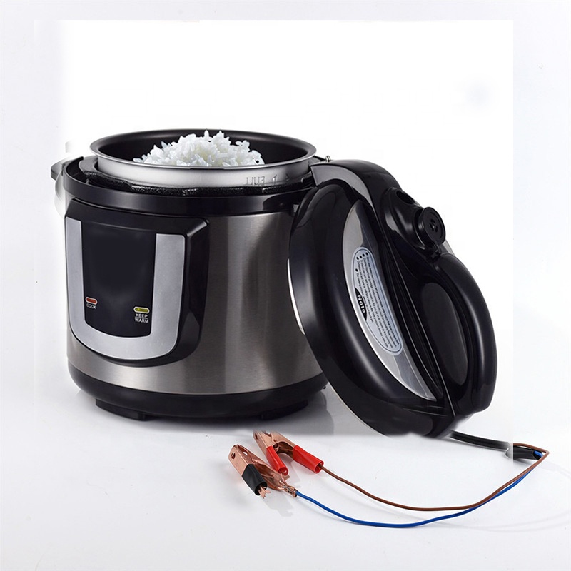 12V 24v DC 電気圧力鍋はバッテリー電源を使用できます太陽圧力炊飯器 250W-300W