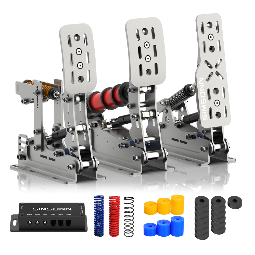 Sliver Plus X P2 P3 Simracing ペダル Sim Racing シミュレーターペダル圧力ロードセル HE 油圧ペダル PC コックピットペダル用