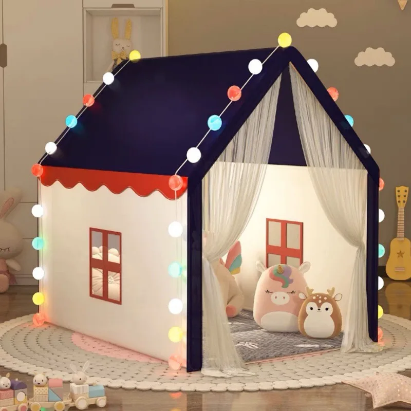 ポータブルベビーままごと子供テントティーピーテントランファンキッズテントピンクブルー子供ままごと屋内屋外おもちゃプリンセスハウス