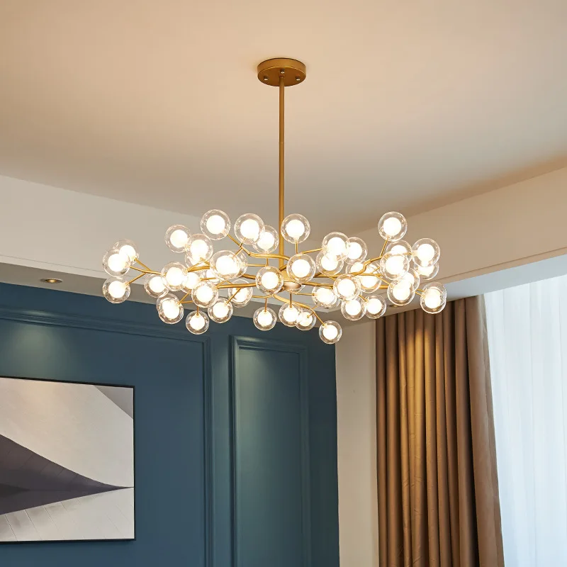 北欧 LED シャンデリアリビングダイニングルームホタル吊り天井照明家の屋内装飾高級 LED サスペンション照明