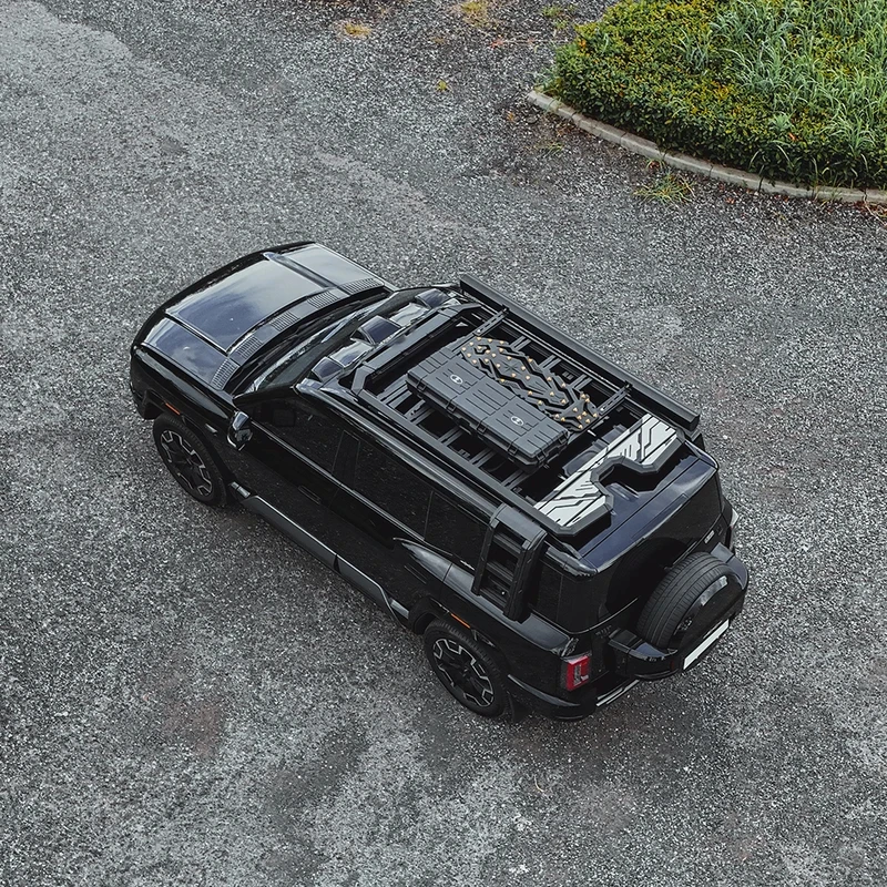 KQX Explorer ルーフラックプラットフォーム DENZA B8 用、ユニバーサルアルミ合金車ルーフ荷物キャリア