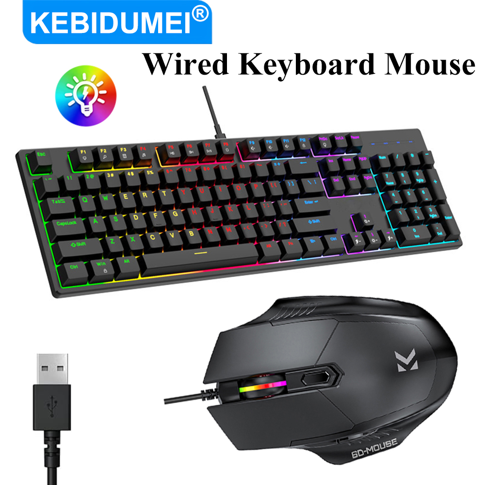 KEBIDUMEI RGB メカニカルキーボード USB 有線ゲーミングキーボード 104 キーホットスワップ可能な人間工学に基づいたキーボードコンピュータアクセサリー PC 用