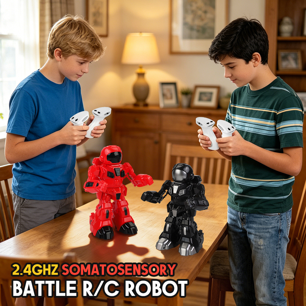 RC ロボットバトルボクシングロボットおもちゃリモートコントロールロボット 2.4 グラムヒューマノイド戦闘ロボット 2 つの制御ジョイスティックおもちゃ子供のため