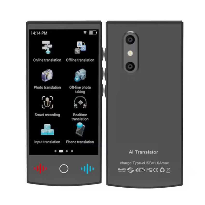Smart Voice T26 Translator Machine 147 Multi Languages in Real Time Online Instant Off Line Translation AI Learning Conversion