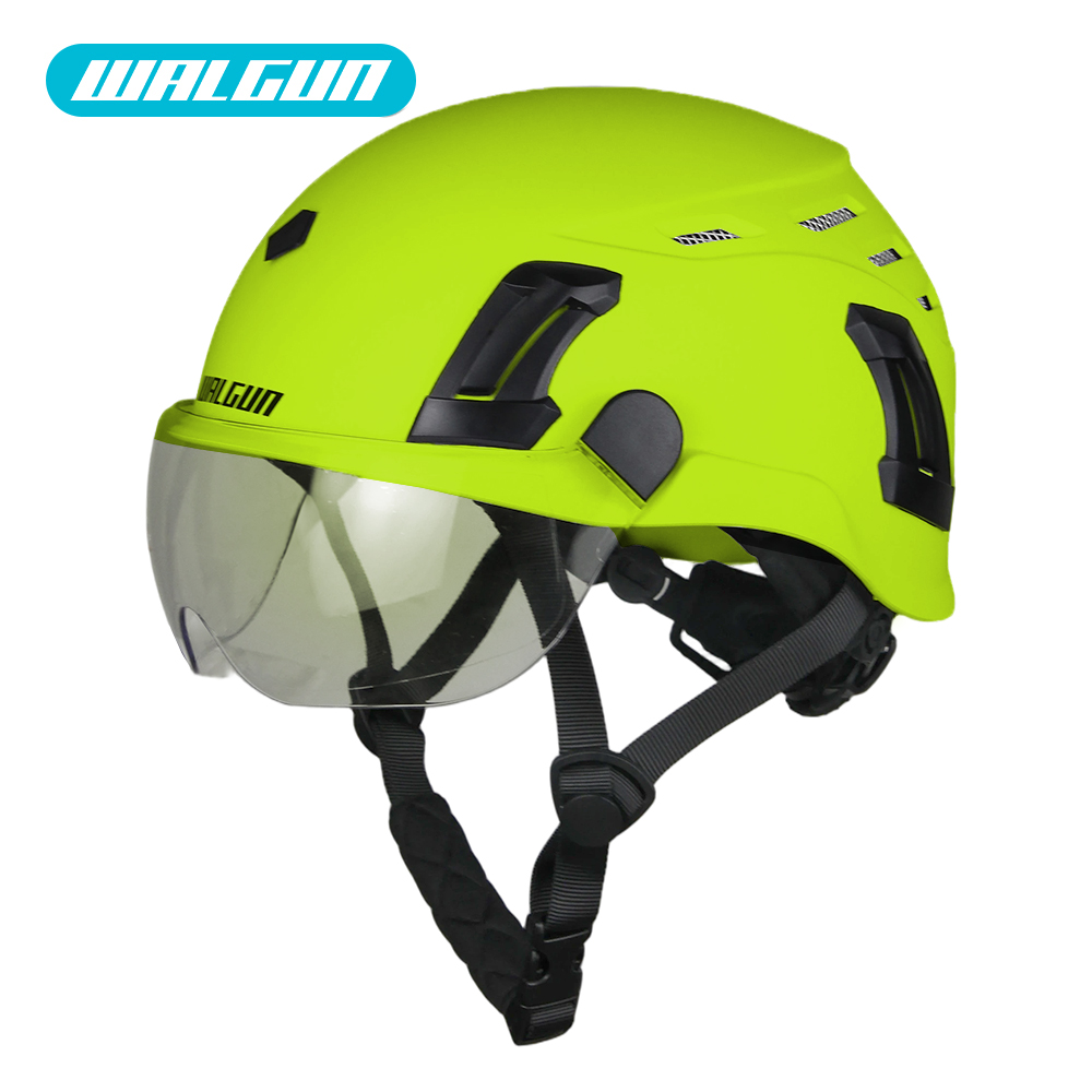 Walgun K202 建設安全ヘルメットバイザー内蔵ゴーグル Len エンジニアハード帽子 ANSI 工業用ワークキャップ頭部保護