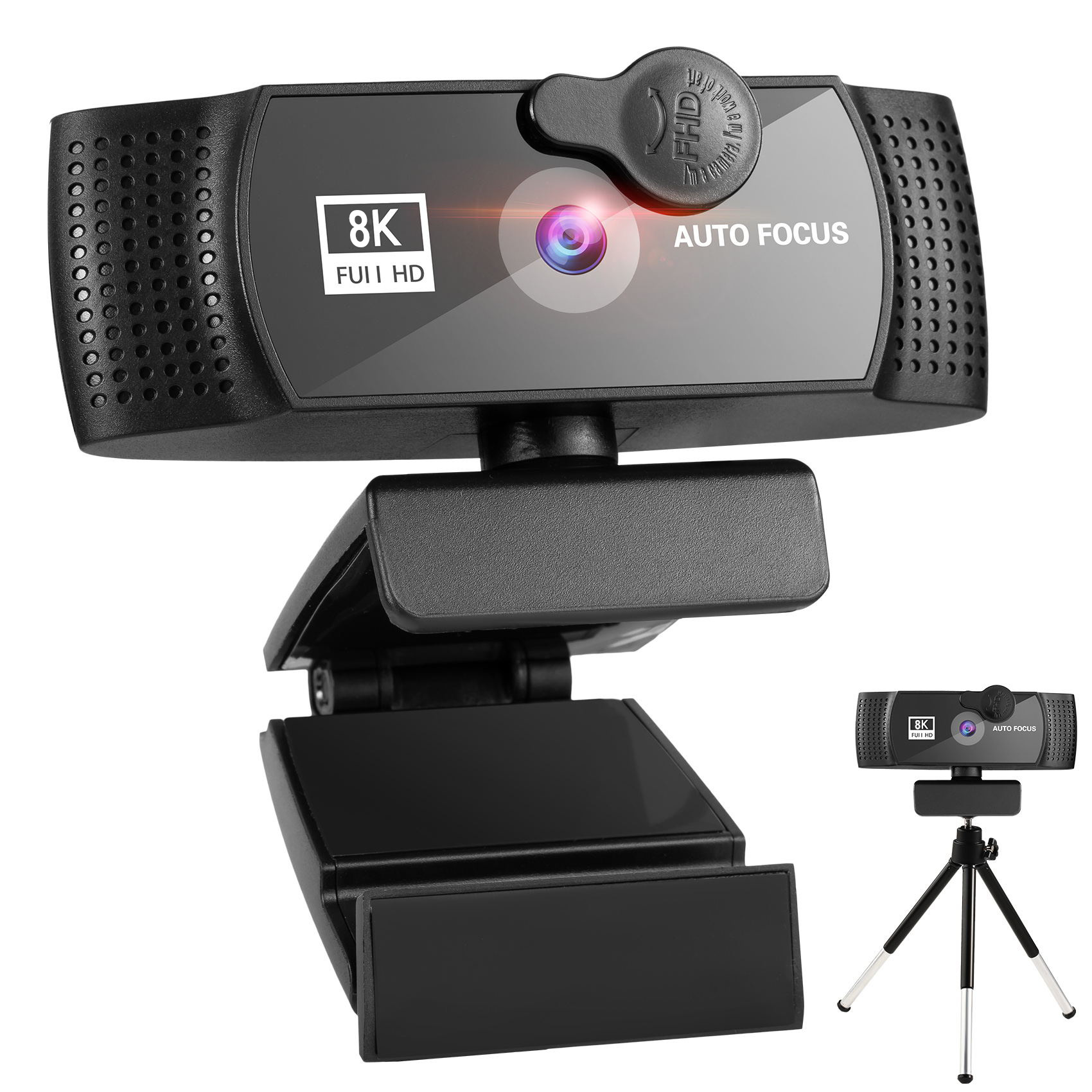 8Kウェブカメラ 4K 1080P フルHDウェブカメラ オートフォーカス マイク付き USBプラグ ウェブカメラ PC コンピューター ノートパソコン用 ビデオミニカメラ