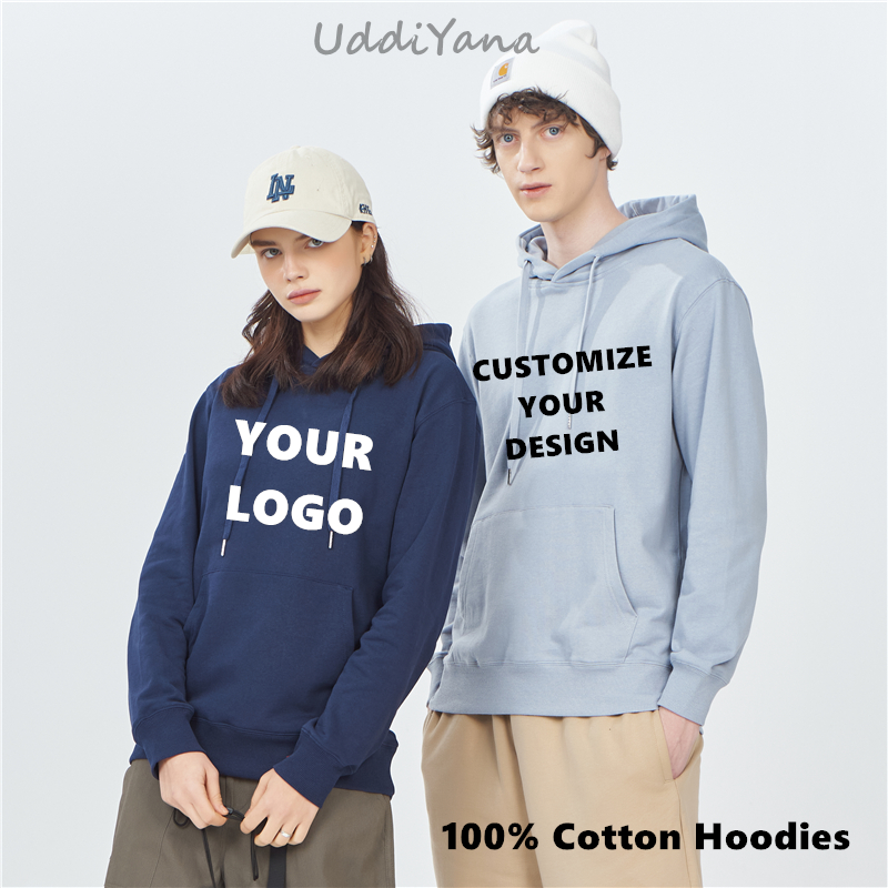 カスタマイズ綿 100% 品質パーカー作業服チームクロージングブランドデザインユニセックスパーカーロゴプリントアニメプルオーバープリントオンデマンド