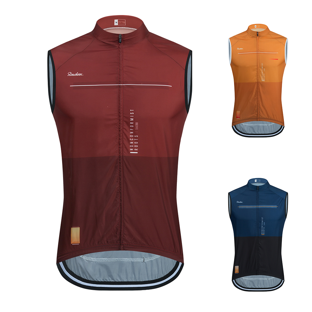 男性 Raudax ノースリーブサイクリングベストメッシュ Ciclismo Let Gobik アンダーシャツジャージ防風サイクリング服ジレオートバイベスト