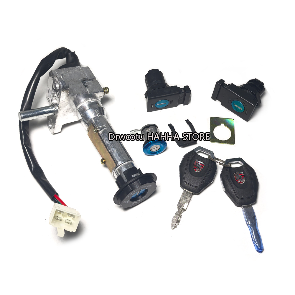 Majiester T8 T9 Wottan ストーム 125 オートバイクルーザー電気点火スイッチ燃料ガスカバースタートキーロックセット
