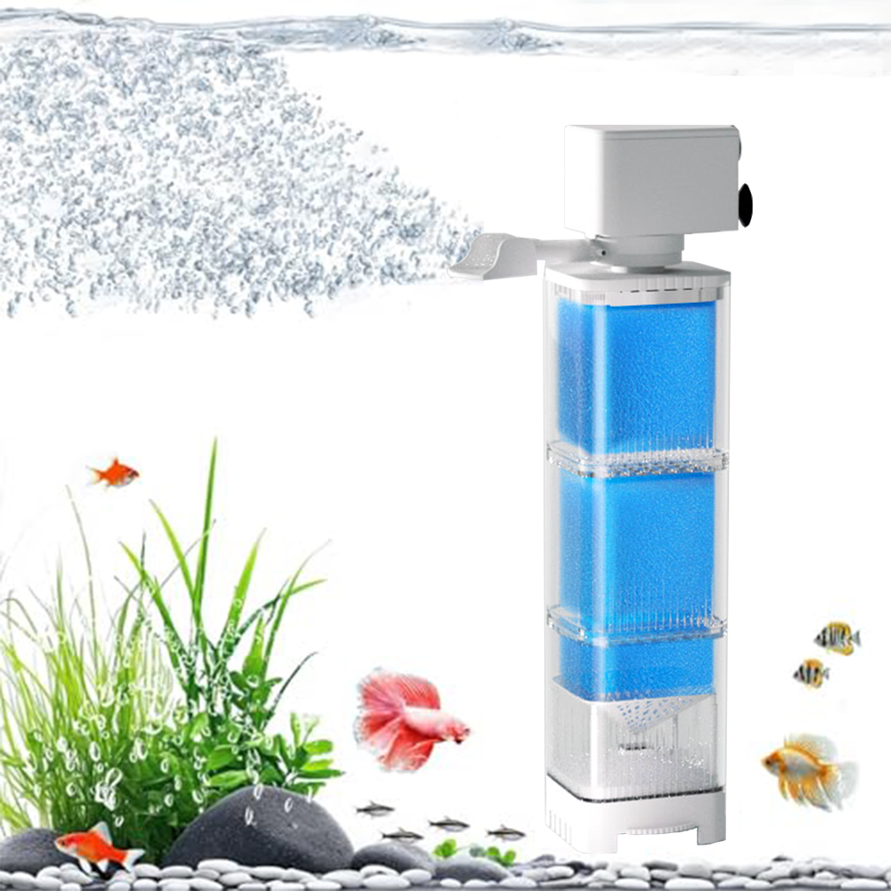 6in1 Aquarium Filter Pump Fish Tank Submersible Silent Air Oxygen Aerator Internal Water Pump Aquarium Air Pump Wave Maker 220v