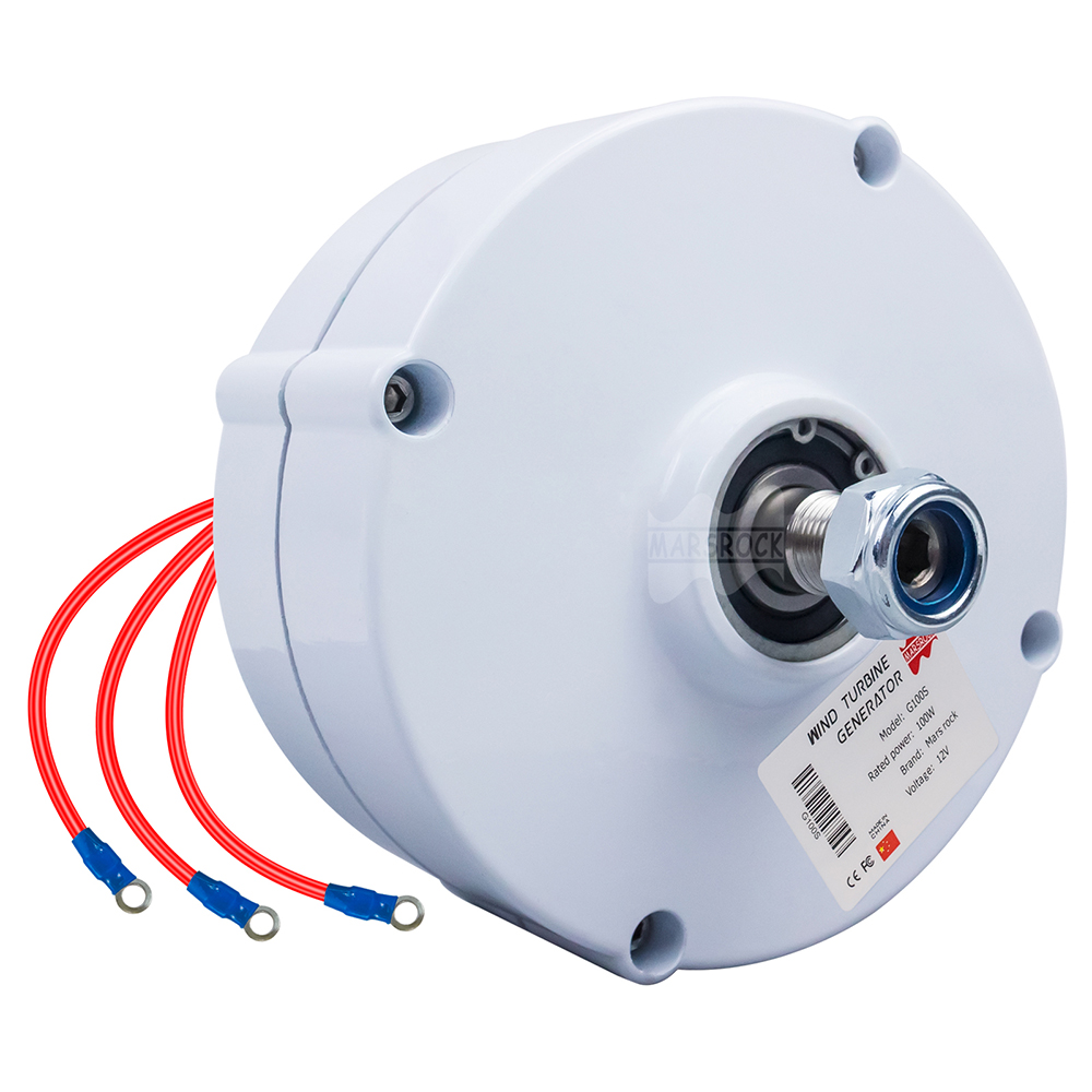 600R/M 100 ワット 12 V または 24 V 永久磁石発電機 AC オルタネーター垂直または水平風力タービン 100 ワット風力発電機