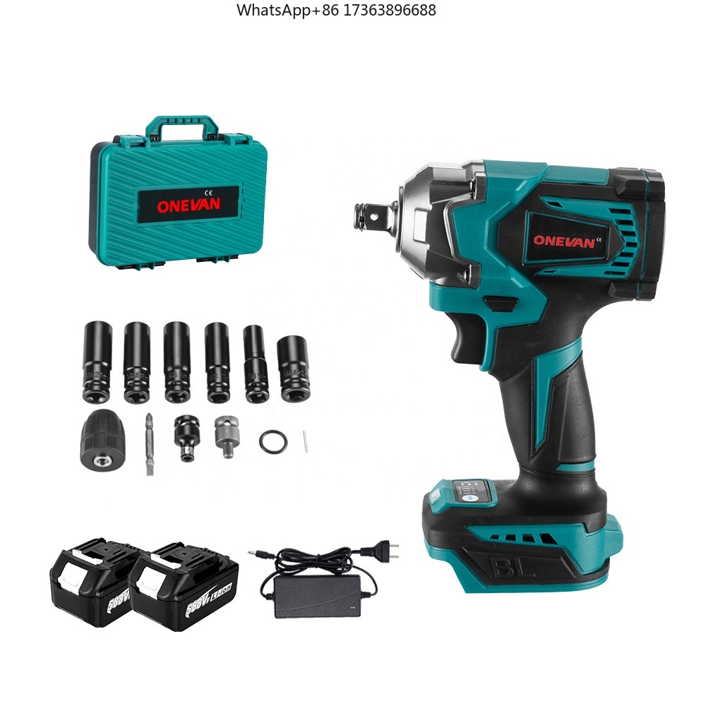 ONEVAN 1200N.M ブラシレス電動インパクトレンチ 3 機能 1/2 インチコードレスドライバー電気ドリルマキタ 18V バッテリー用