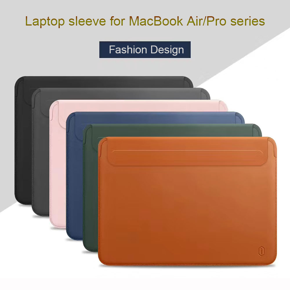 WiWU ラップトップスリーブケース MacBook Air 13 M2 A2681 超薄型レザーノートブックケース Macbook pro 16 14 防水ラップトップバッグ