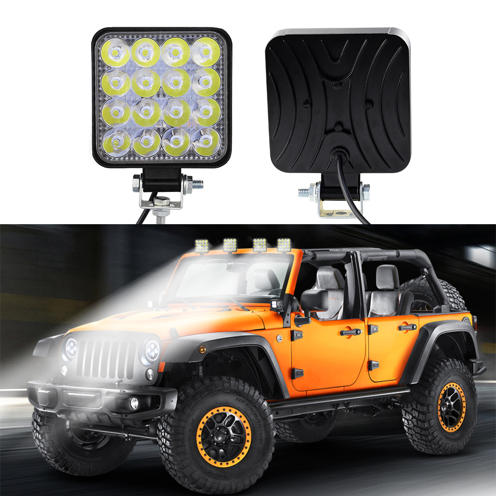 12V LED Light Bar 48W Mini LED Work Light Off Road Spotlight for Jeep Truck 4X4 Car SUV ATV Barra LED Headlights