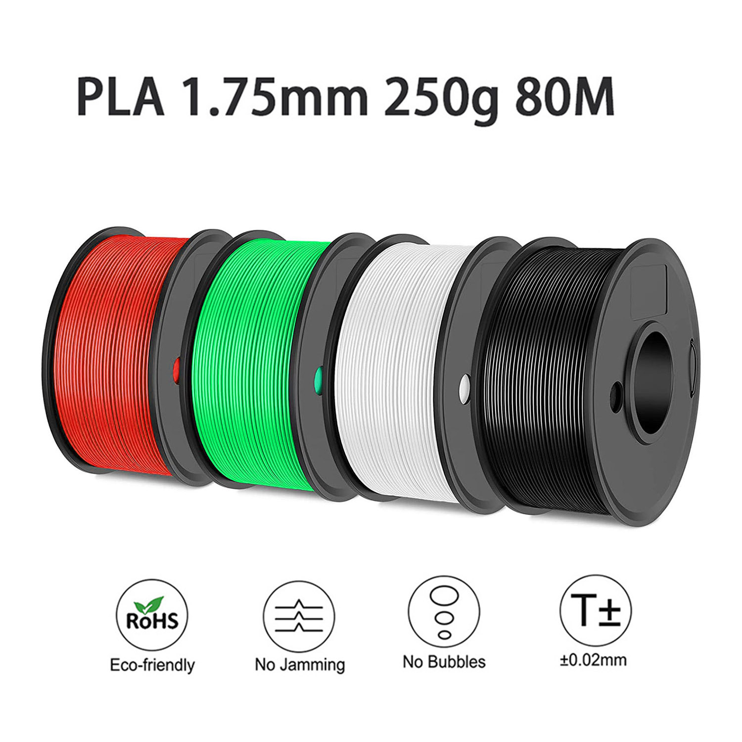 Easythreed 3D 印刷フィラメント PLA 250 グラム長さ 80 メートル直径 1.75 ミリメートル FDM プリンタ材料