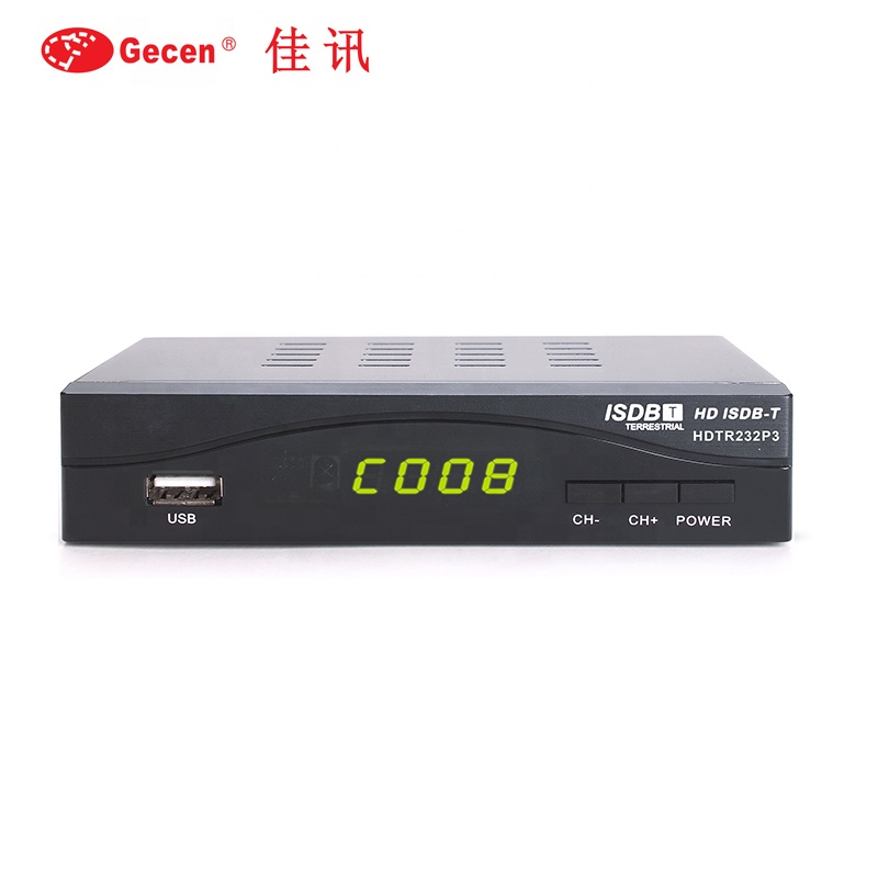 工場出荷時の価格フル HD 1080P ISDBT 地上波受信機セットトップボックス USB デジタル衛星テレビ受信機